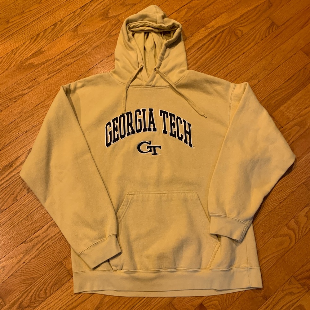 Vintage Georgia Tech Yellow Jackets Pullover Hoodie Sweater